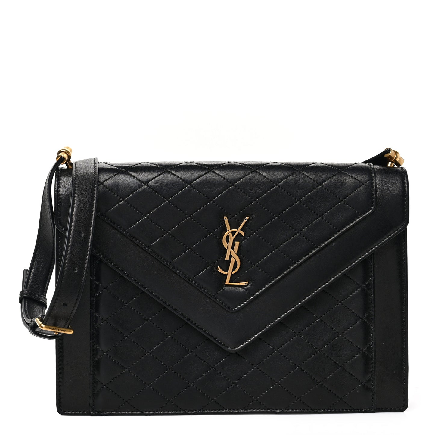 Lambskin Quilted Mini Gaby Satchel Black