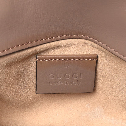 Gucci Calfskin Matelasse Super Mini GG Marmont Shoulder Bag Porcelain Rose 6 of 13