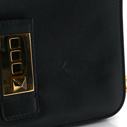 Valentino Garavani Vitello B-Rockstud Flap Black 8 of 9