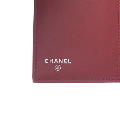 Chanel Caviar Quilted Long Flap Wallet Dark Red 6 of 9