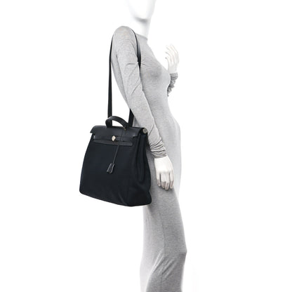 Hermes Toile Vache Calfskin Herbag 39 MM Black 2 of 13