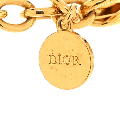 Christian Dior Metal CD Choker Necklace Gold 5 of 6