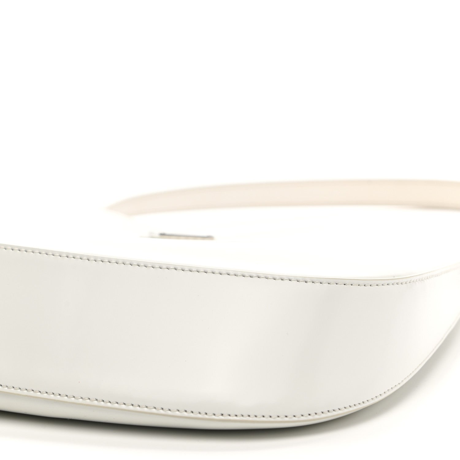 Prada Spazzolato Cleo Shoulder Bag White 10 of 11