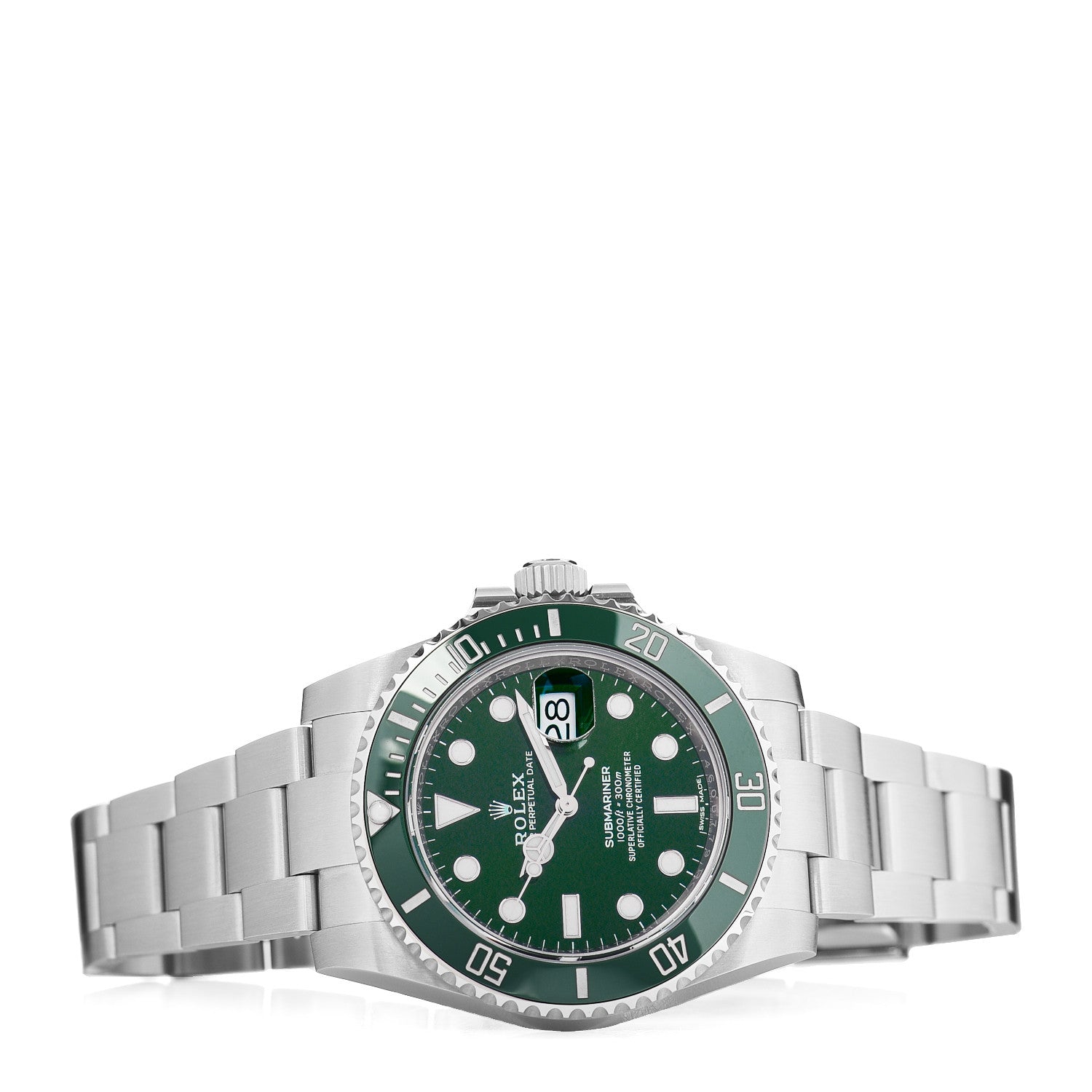 Rolex Stainless Steel 40mm Oyster Perpetual Submariner Date Hulk Watch Green 116610LV 2 of 5