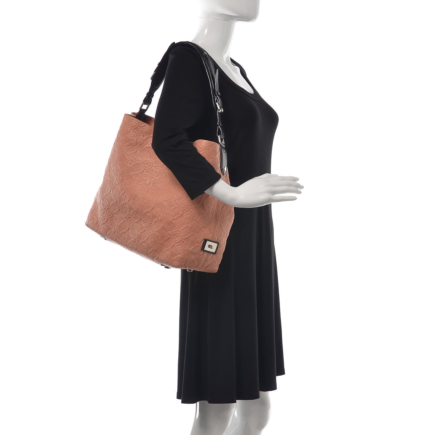 Louis Vuitton Monogram Lambskin Antheia Hobo PM Rose 2 of 11