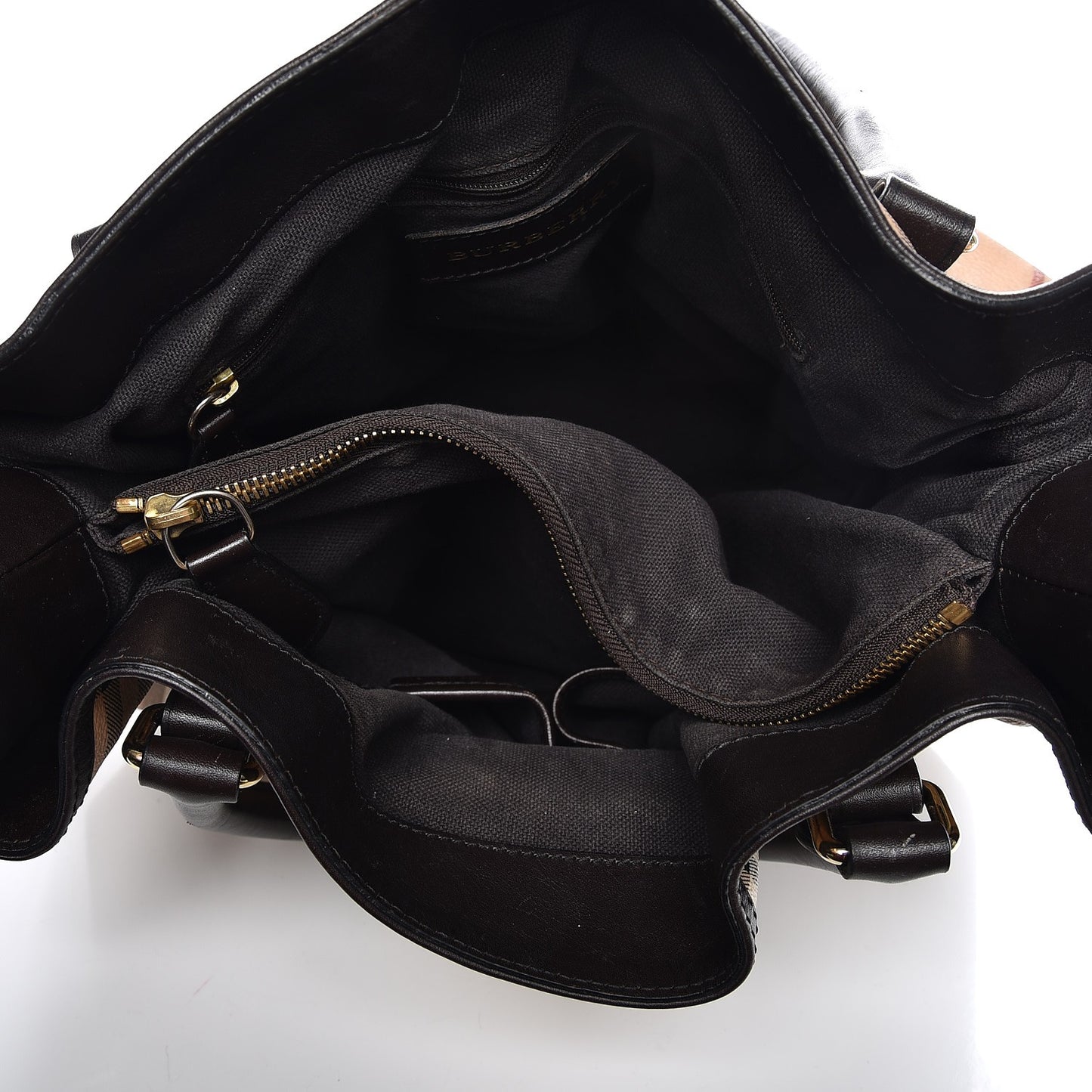 Haymarket Check Medium Golderton Tote Chocolate