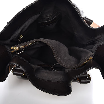 Burberry Haymarket Check Medium Golderton Tote Chocolate 5 of 20