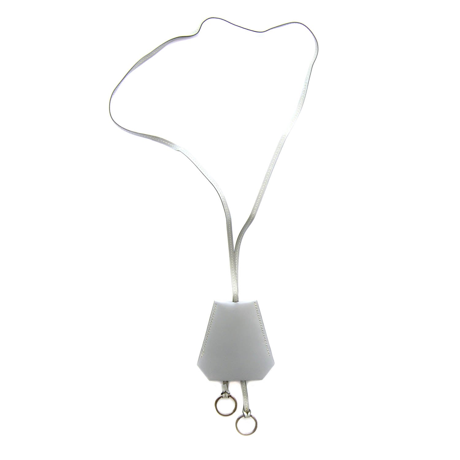 Hermes Box Clochette Necklace Gris Pale 1 of 6