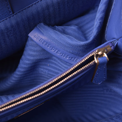 Fendi Vitello Elite Petite 2Jours Tote Blue Neon 7 of 11