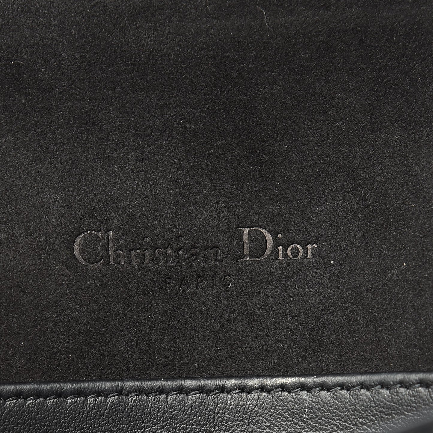 Calfskin Lady Dior Toile De Jouy Clutch Denim Blue