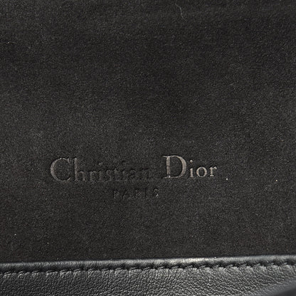 Christian Dior Calfskin Lady Dior Toile De Jouy Clutch Denim Blue 9 of 15