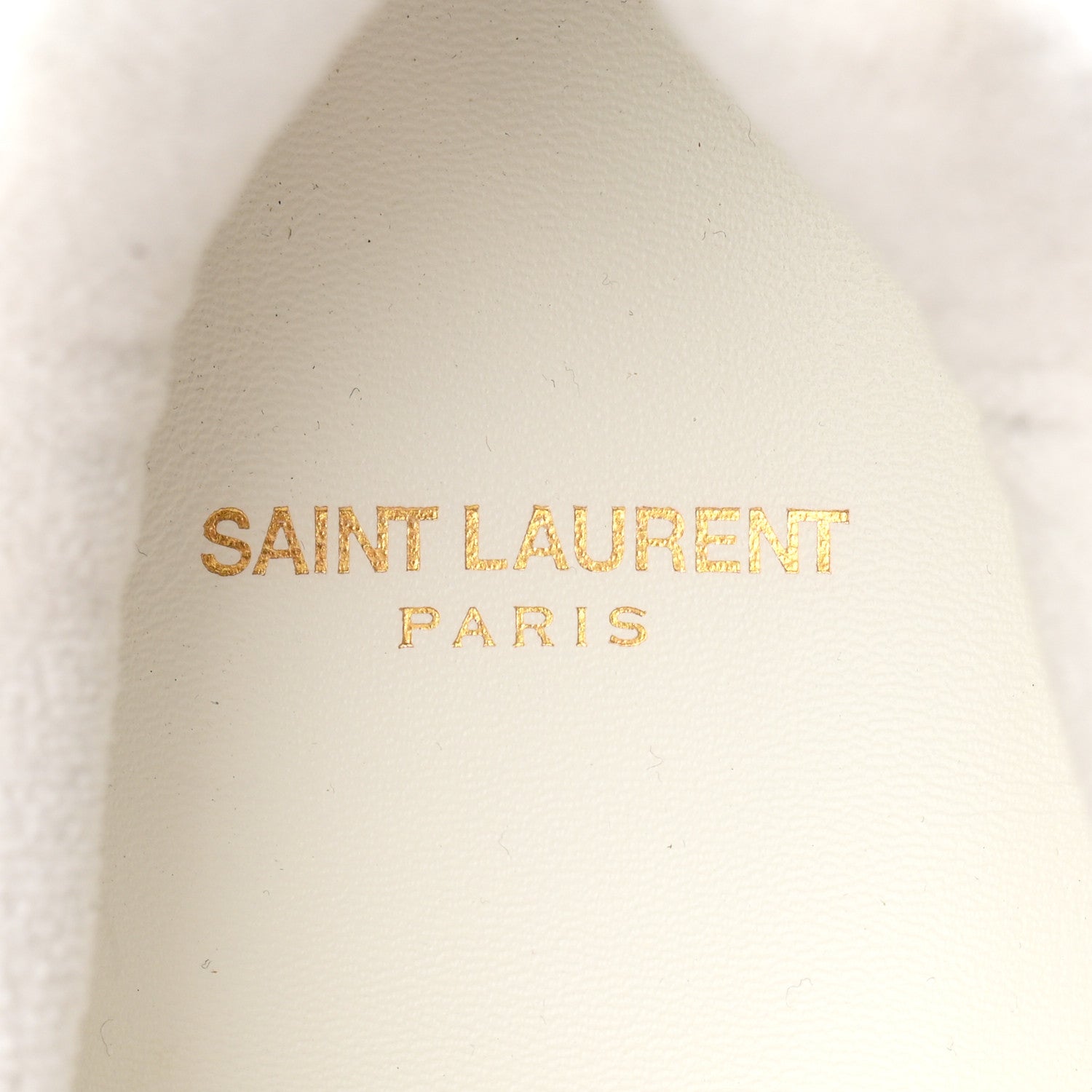 Saint Laurent Calfskin Perforated Suede Mens SL61 Sneakers 45 Blanc Optique Paris 8 of 9