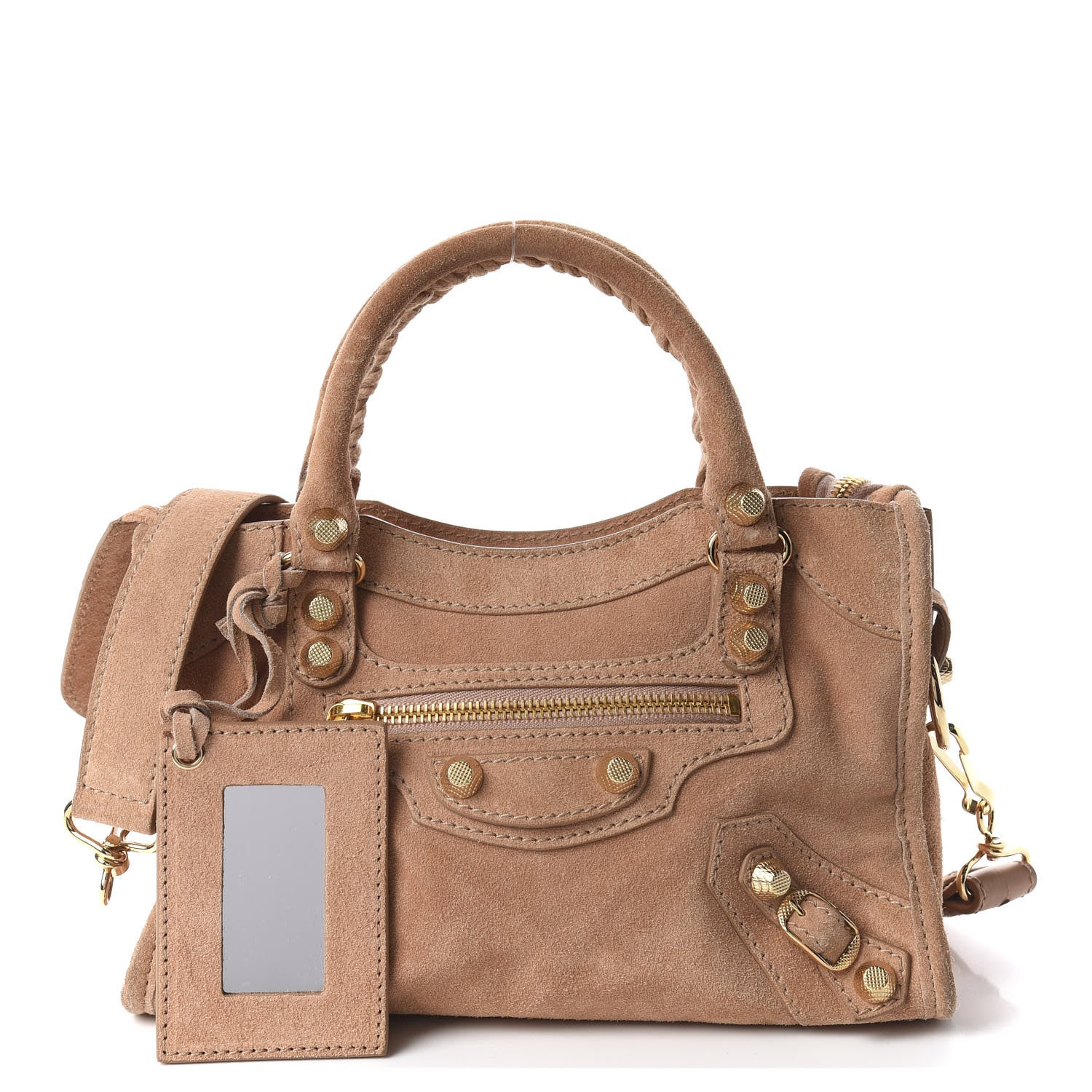 Balenciaga Suede Giant 12 Gold Hardware Mini City Beige 1 of 9