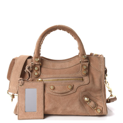 Balenciaga Suede Giant 12 Gold Hardware Mini City Beige 1 of 9