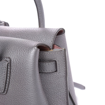 MCM Metallic Grained Calfskin Mini Milla Tote Spike Silver 13 of 13