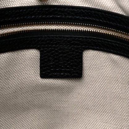 Gucci Pebbled Calfskin Medium Soho Chain Shoulder Bag Black 6 of 10