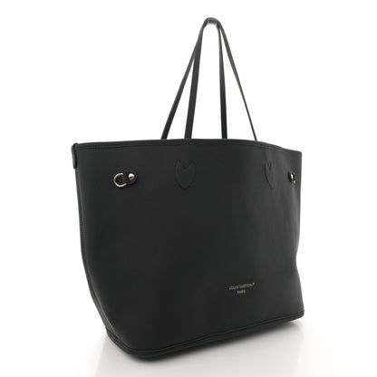 Louis Vuitton Monogram Calfskin Neo Neverfull Inside Out MM Black 6 of 16