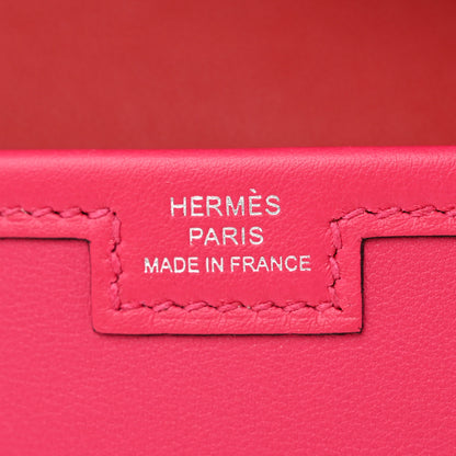 Hermes Swift Verso Jige Elan 29 Clutch Rose Mexico Rouge Piment 6 of 11