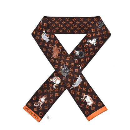 Louis Vuitton Silk Catogram Classic Bandeau Marron 1 of 5
