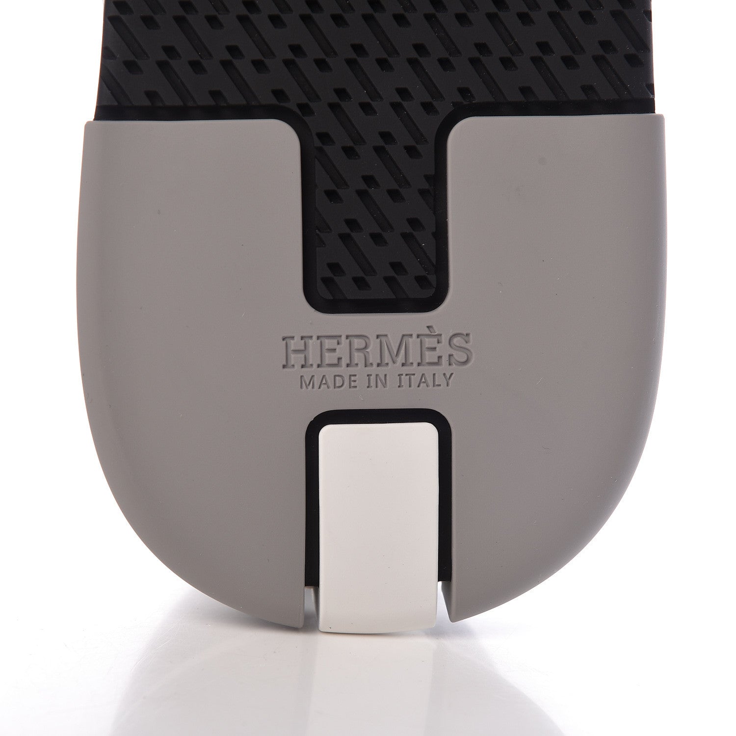 Hermes Knit Goatskin Mens Addict Sneakers 45 White Gris 6 of 7