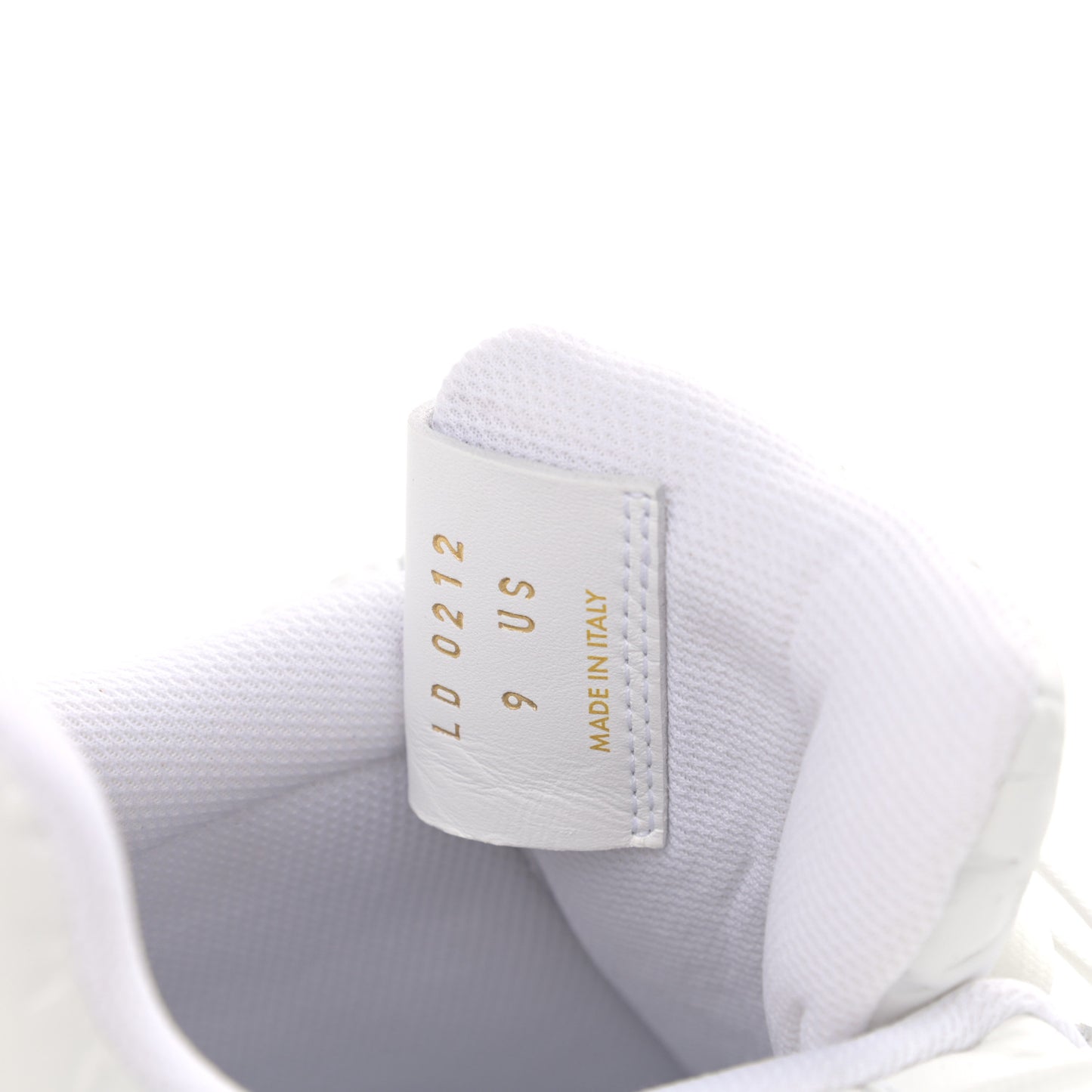 X NIKE AIR FORCE 1 Calfskin Monogram Mens Low Top Sneakers 9 White