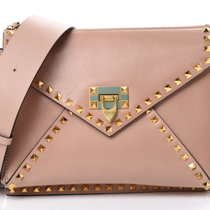 Valentino Garavani Vitello Rockstud Hype Shoulder Bag Rose Cannelle 8 of 12