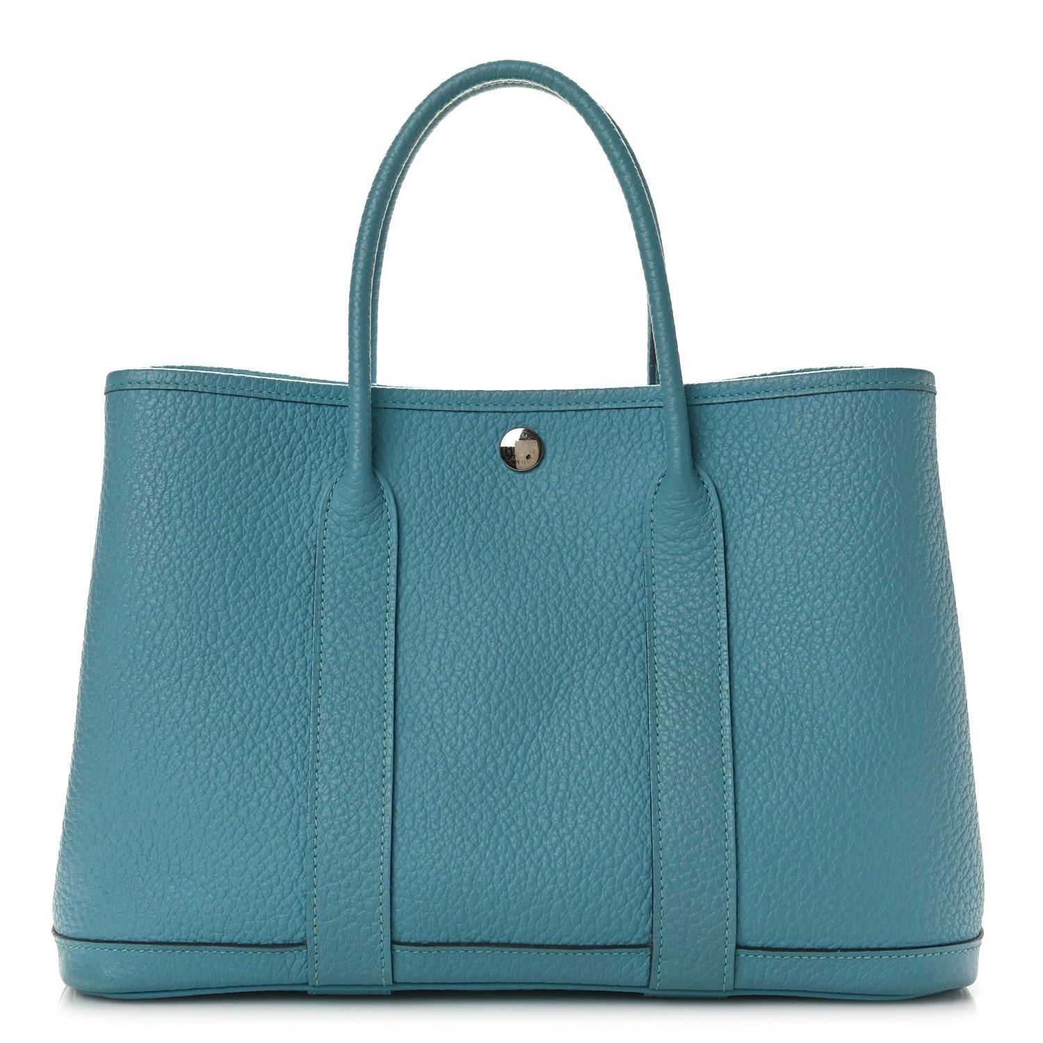 Hermes Vache Country Garden Party 30 TPM Bleu Saint Cyr 1 of 10