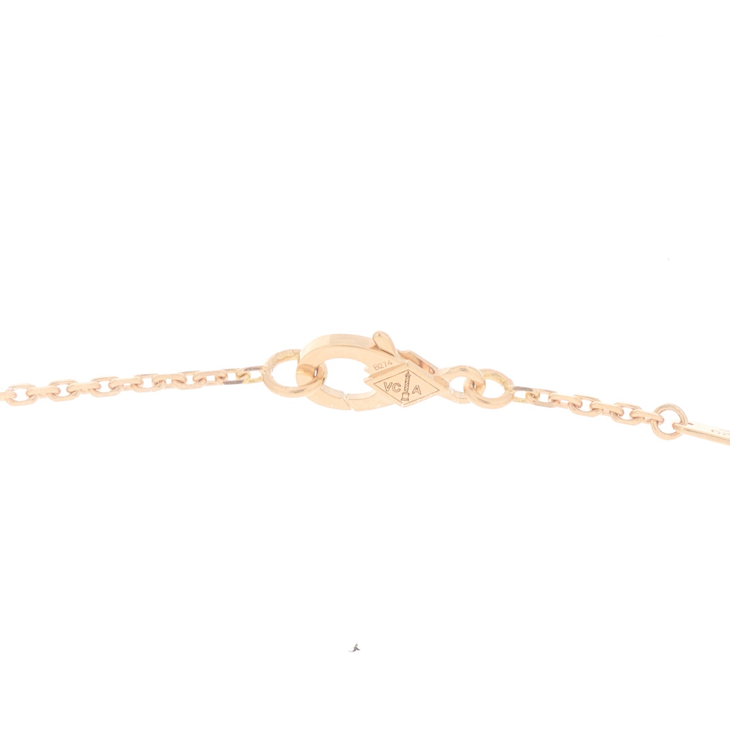 Van Cleef & Arpels 18K Rose Gold Carnelian Black Onyx Lucky Spring Open Wings Lady Bug Pendant Necklace 4 of 7