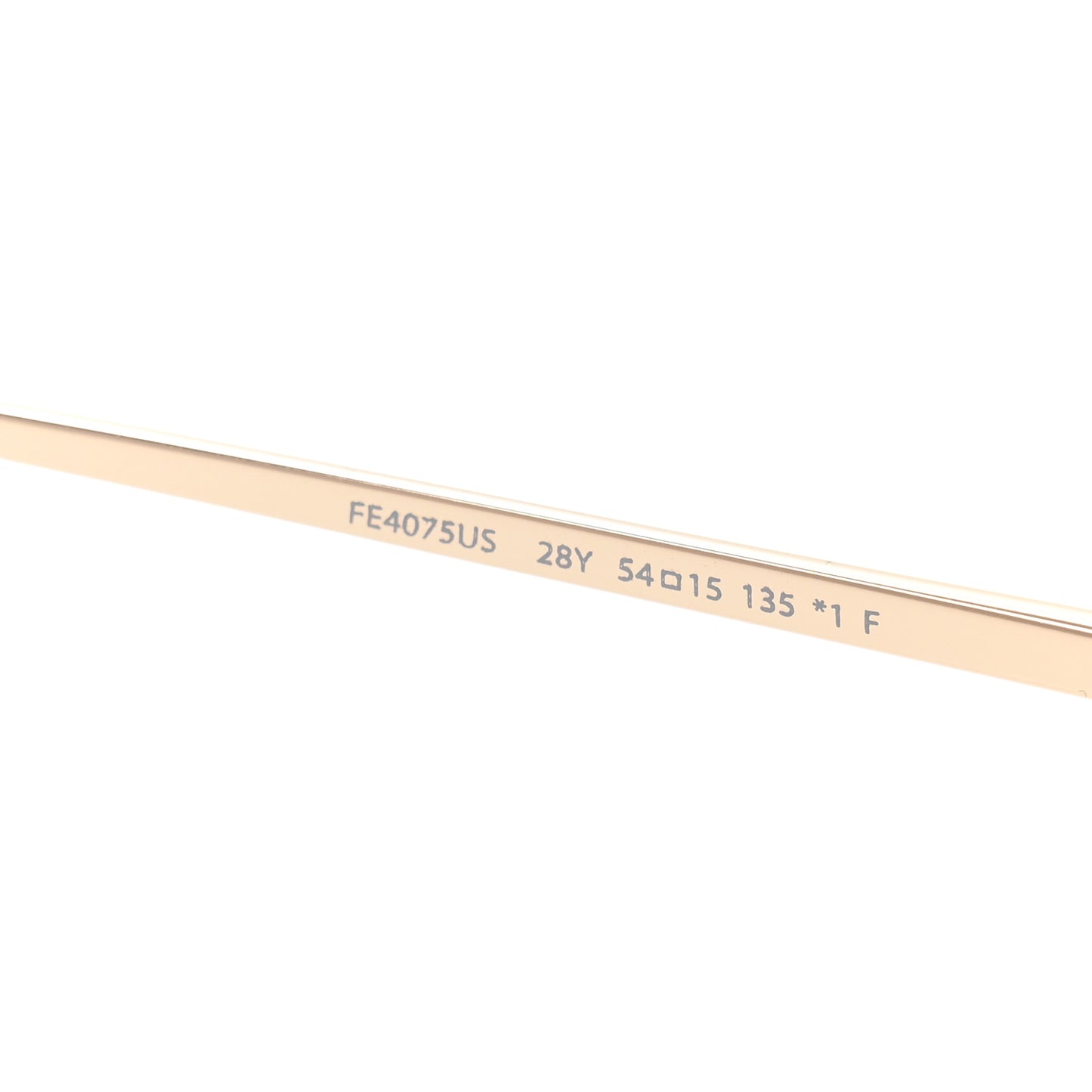 Metal Crystal Fendi First Oval Sunglasses FE4075US Gold Pink