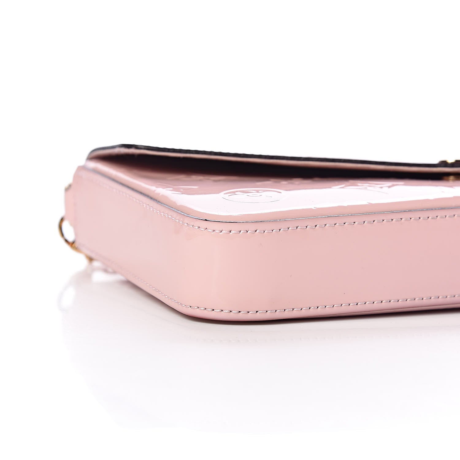 Louis Vuitton Vernis Felicie Chain Wallet Rose Ballerine 10 of 15
