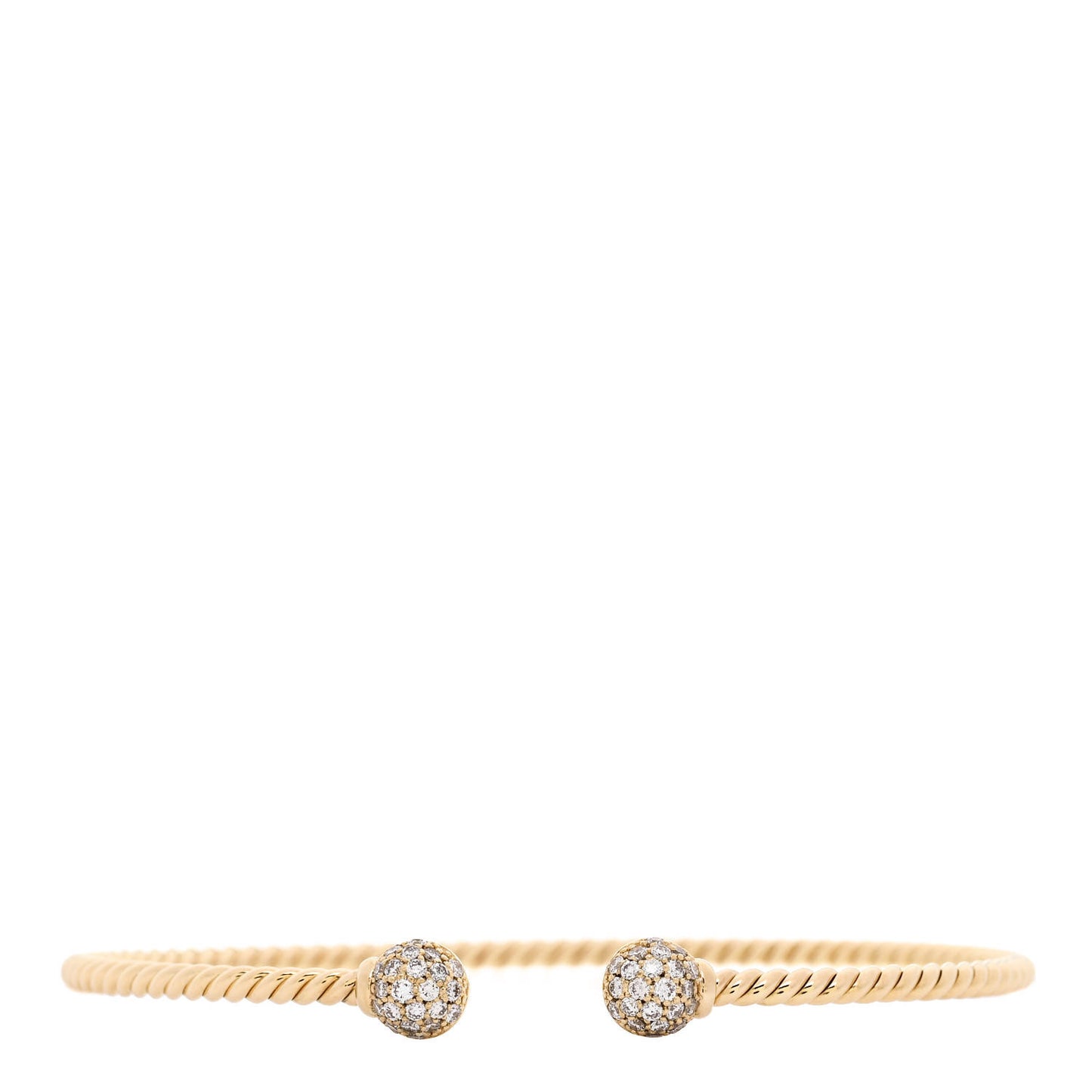 18K Yellow Gold Diamond 6mm Solari Bracelet