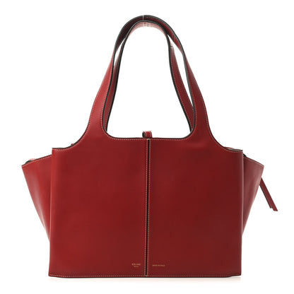 Celine Smooth Calfskin Small Tri-Fold Bag Red 1 of 12