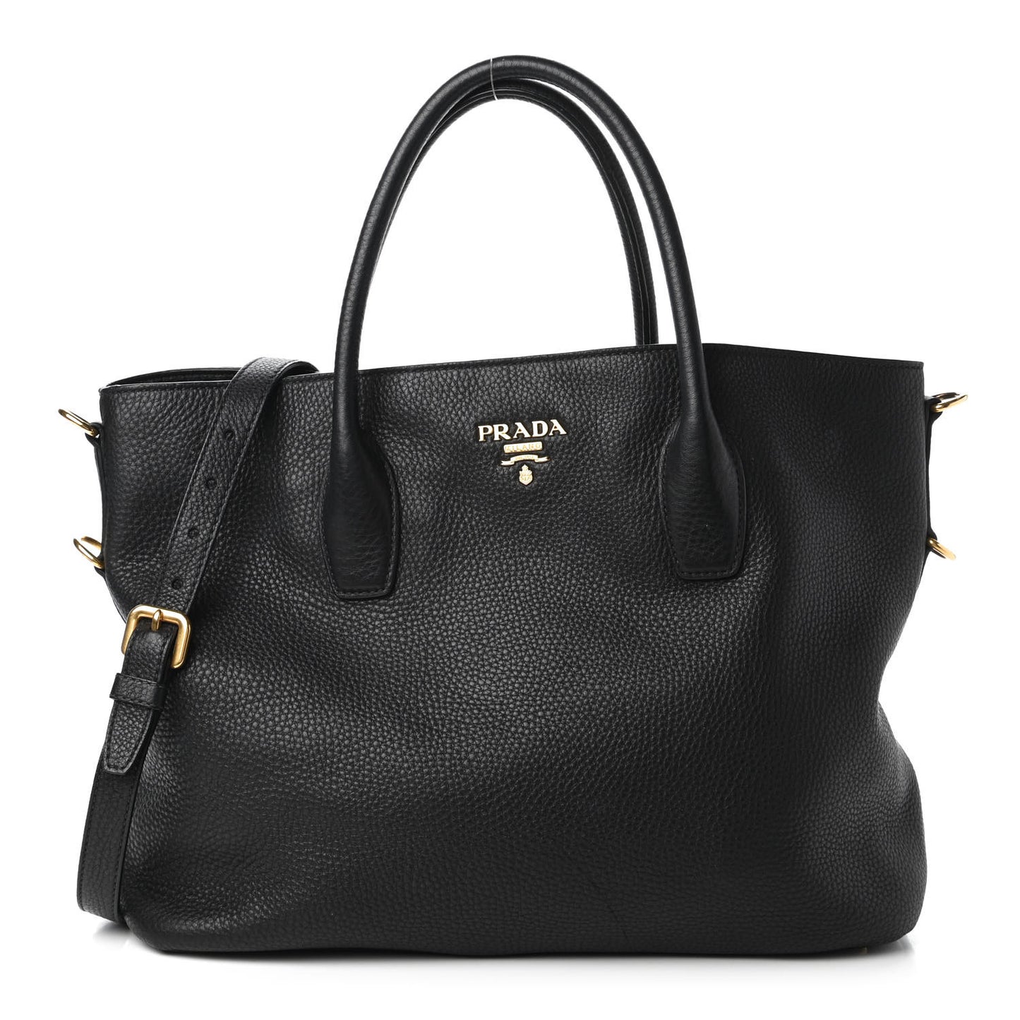 Vitello Daino Tote Black