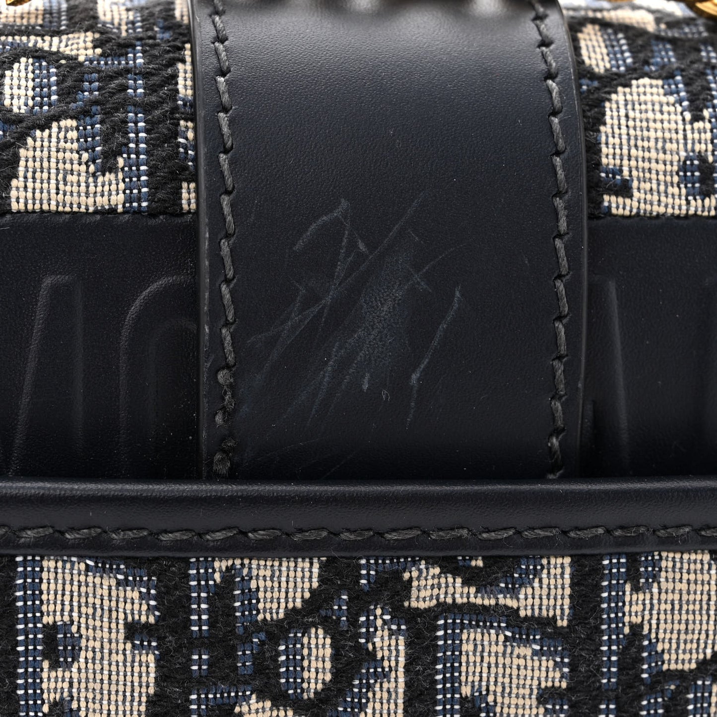 Oblique 30 Montaigne East West Chain Flap Bag Blue