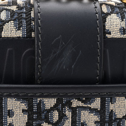 Christian Dior Oblique 30 Montaigne East West Chain Flap Bag Blue 11 of 14