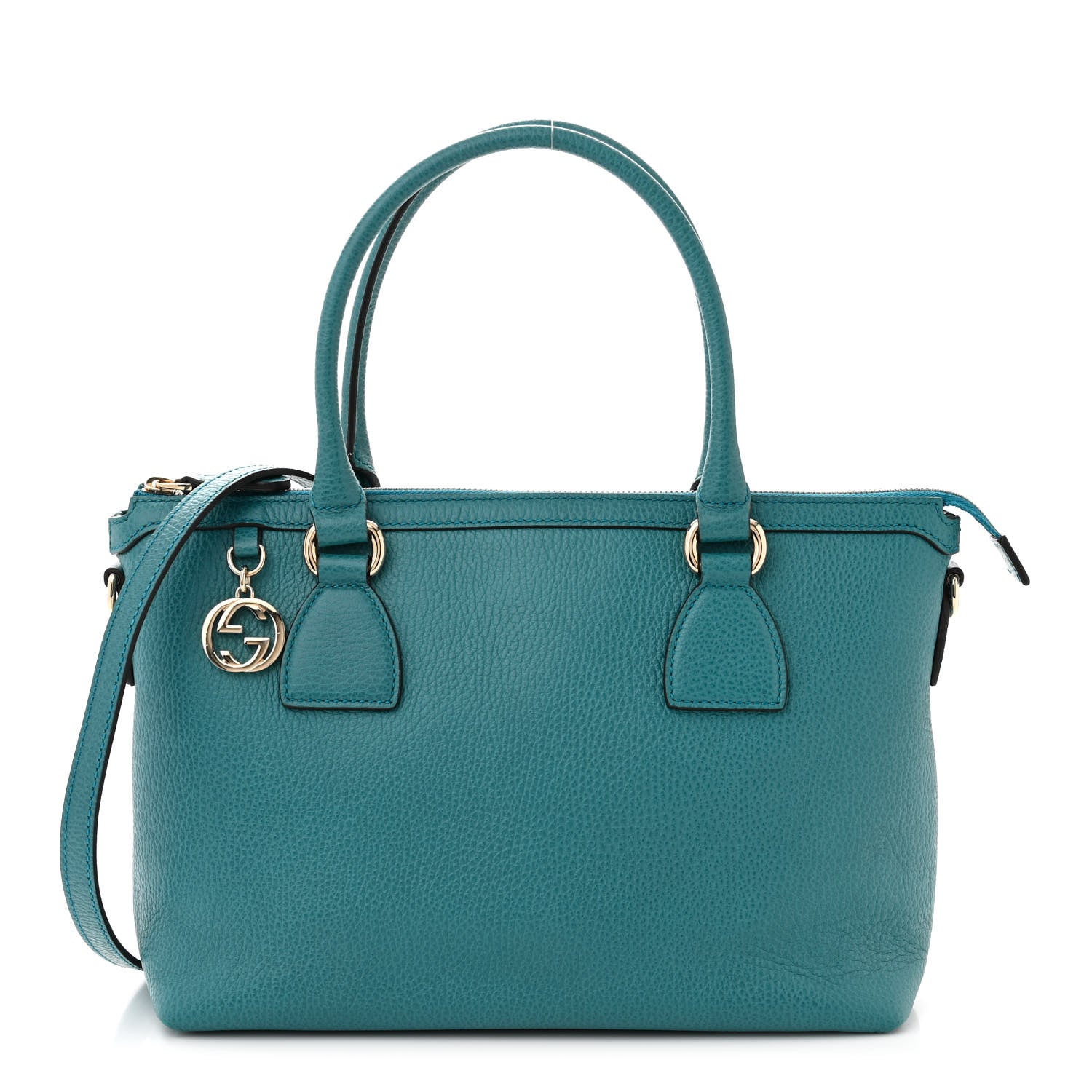 Gucci Dollar Calfskin GG Charm Satchel Deep Cobalt 1 of 11