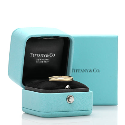 Tiffany 18K Yellow Gold 3mm Milgrain Wedding Band Ring 54 6.75 5 of 5