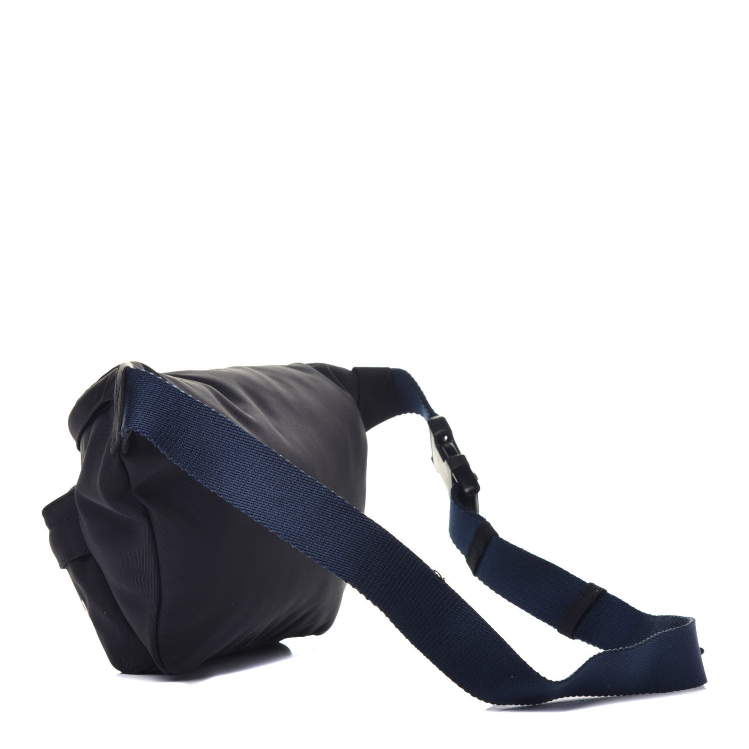 Balenciaga Recycled Sport Nylon Logo Embroidered Wheel Beltpack Black 3 of 9