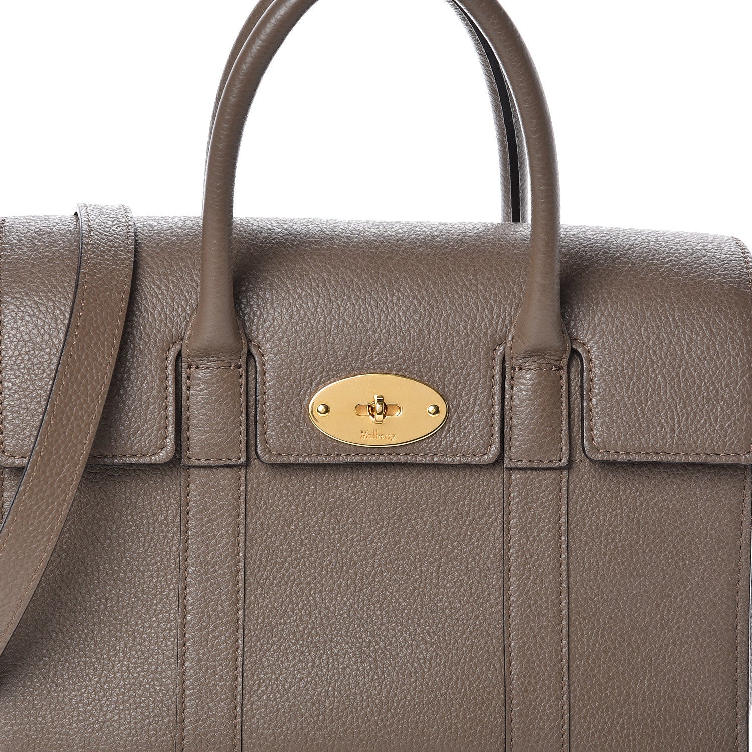 Mulberry Classic Grain Calfskin Small Bayswater Clay 9 of 11
