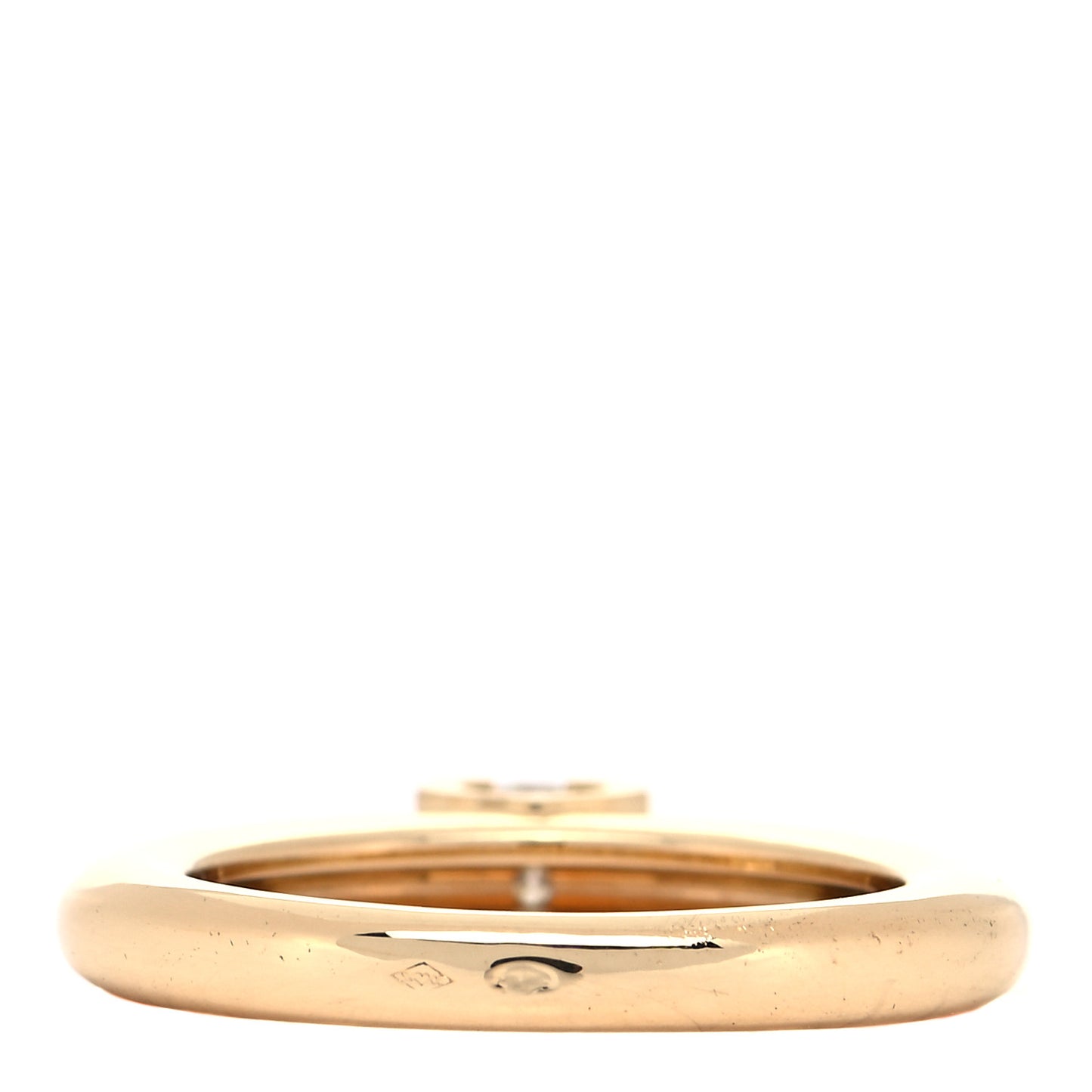 18K Yellow Gold Diamond .28ct Louis Cartier Engagement Ring 54 6.75