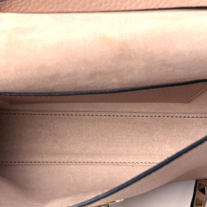 Valentino Garavani Pebbled Calfskin Medium Rockstud Flip Lock Crossbody Bag Poudre 4 of 7