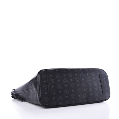 MCM Visetos Large Liz Reversible Shopper Tote Black 4 of 19