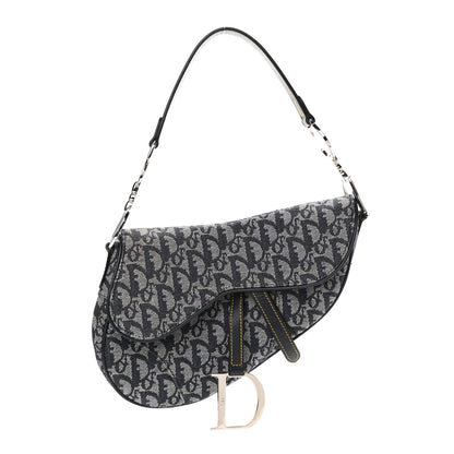 Christian Dior Monogram Saddle Bag Blue 1 of 11