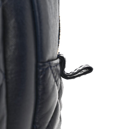 Chanel Lambskin Quilted Travel Flap Tote Navy 12 of 12