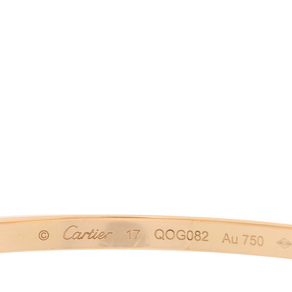 Cartier 18K Yellow Gold Small LOVE Bracelet 17 3 of 7