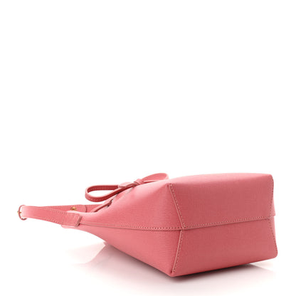 Mansur Gavriel Saffiano Mini Mini Bucket Bag Blush 4 of 10