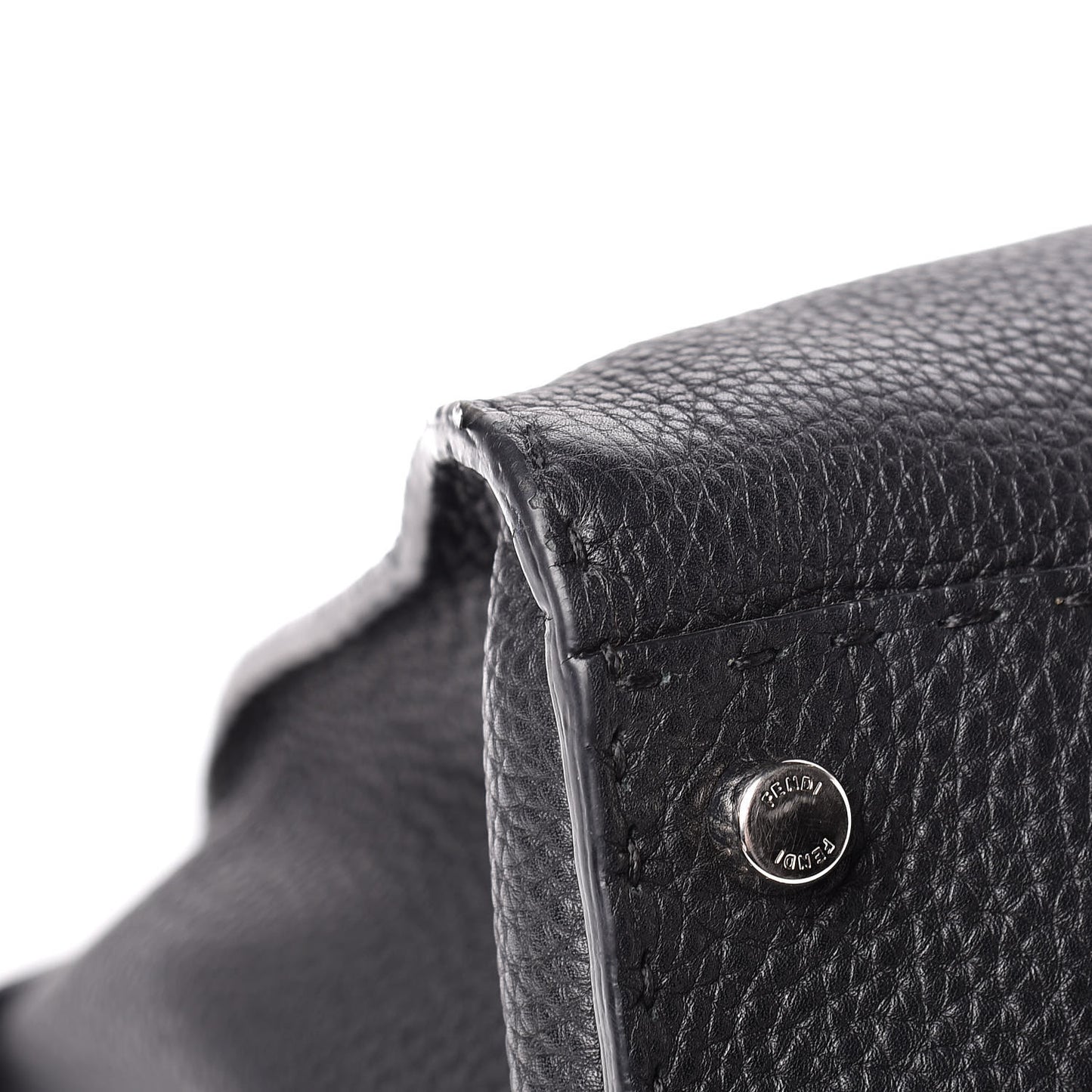 Cuoio Romano Selleria Bi-Color Large Peekaboo Iconic Satchel Black Mou