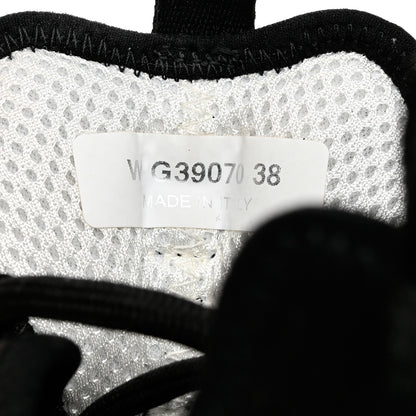 Chanel Velvet Calfskin Mixed Fibers CC Sneakers 38 Black 6 of 9