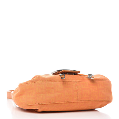 Fendi Zucchino Cuoio Shoulder Bag Mandarino 4 of 19