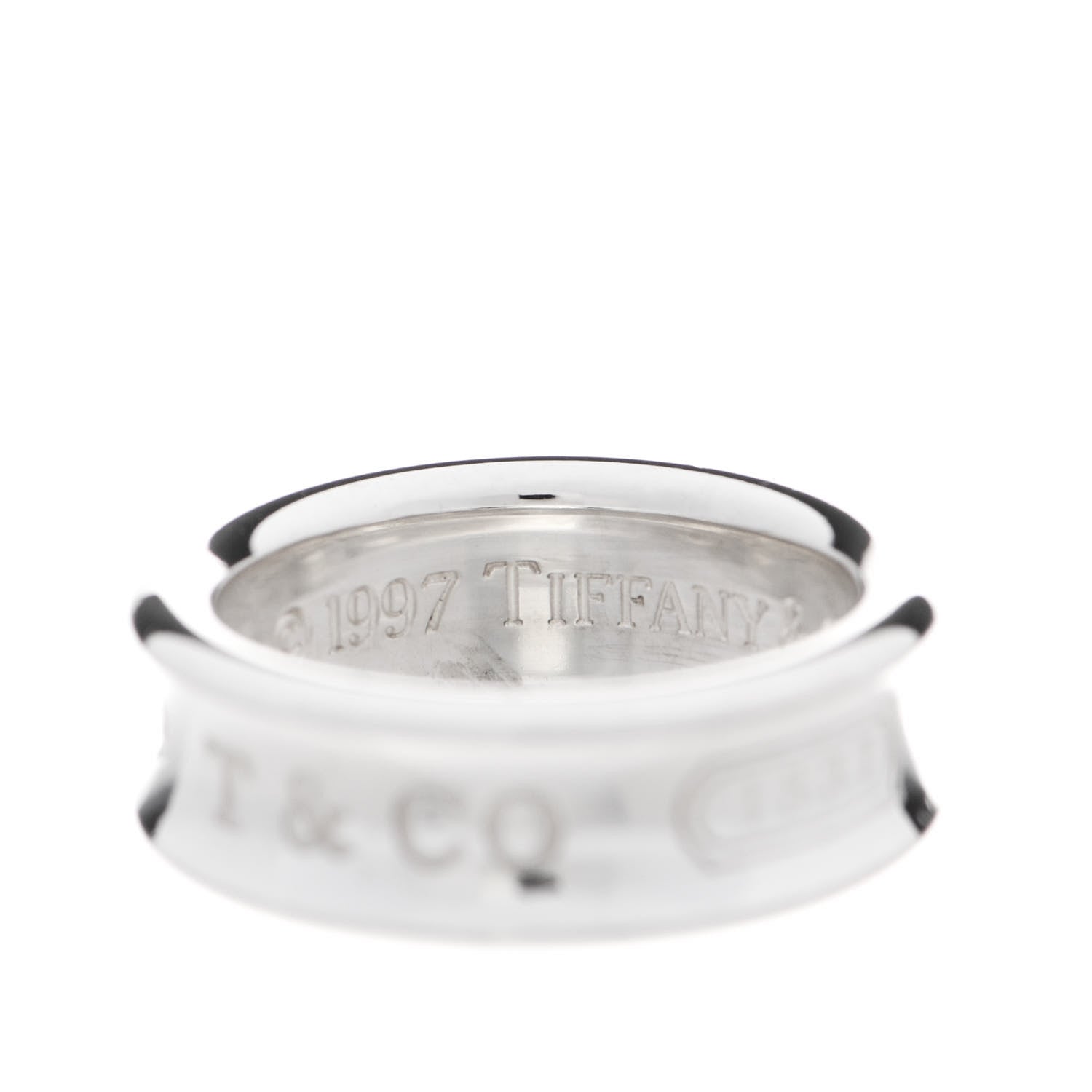 Tiffany Sterling Silver 1837 Band Ring 51 5.75 4 of 6